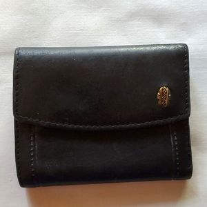 Black leather wallet